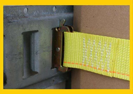 2" x 12 Ft Interior Van Ratchet E-Track Straps w/ Spring E Fittings | 500 PACK