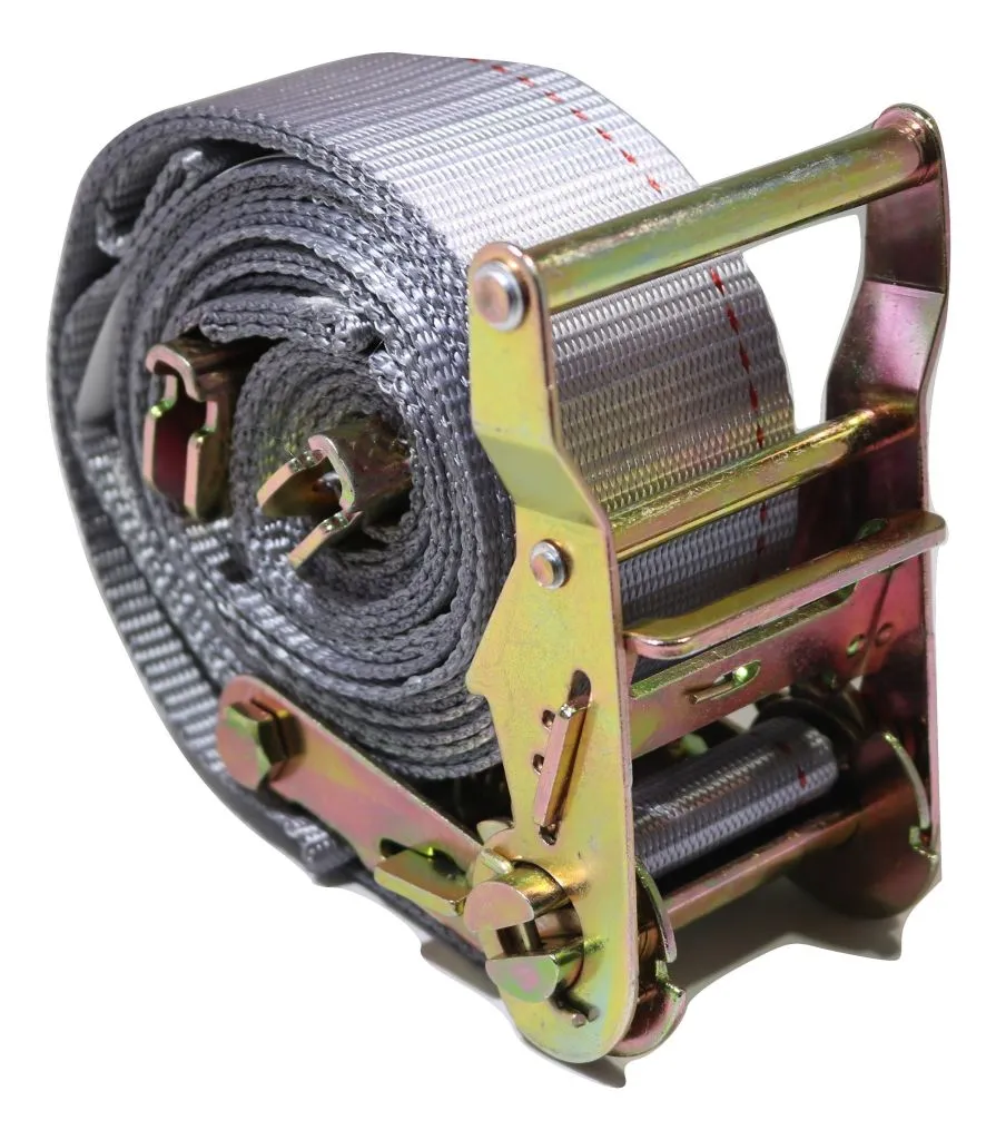 2"x 16 Ft Logistic Van Ratchet E-Track Straps w/ Spring E Fittings | 50 PACK