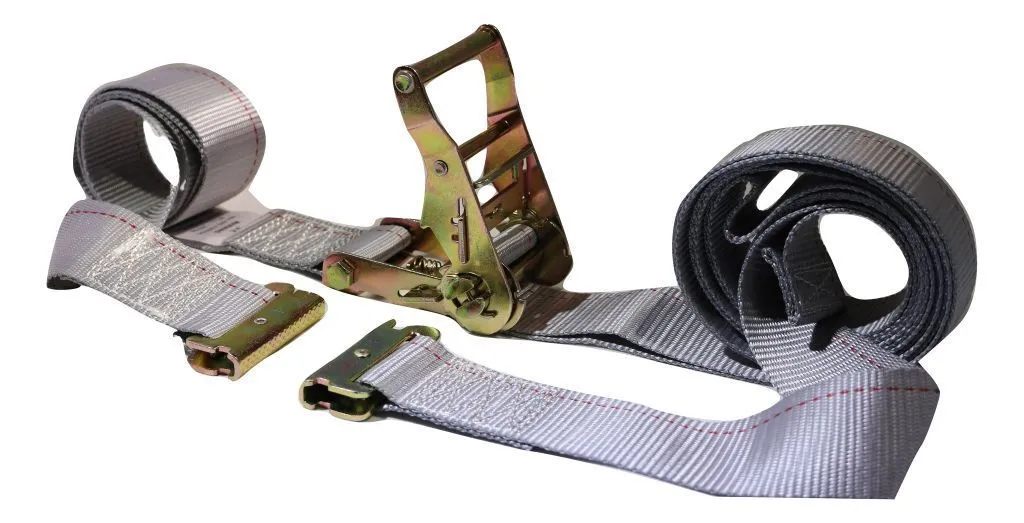 2"x 16 Ft Logistic Van Ratchet E-Track Straps w/ Spring E Fittings | 50 PACK
