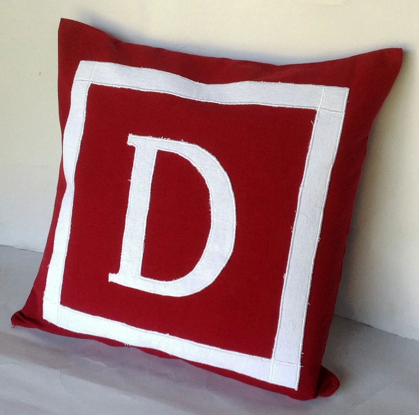 30% OFF Small Sqaure Pillows, Bedroom Decor, Maroon Personalized Monogram Pillow Cover, Maroon accent sofa pillows, 14x14 Pillows