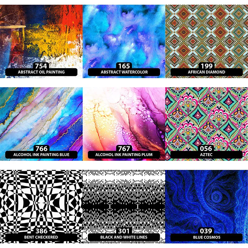Abstract Patterned HTV (13.5" x 12")
