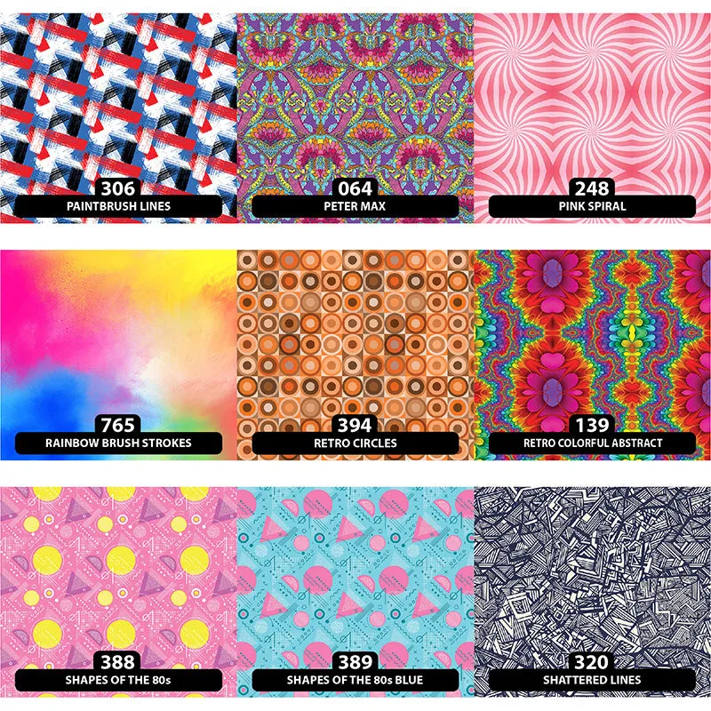 Abstract Patterned HTV (13.5" x 12")