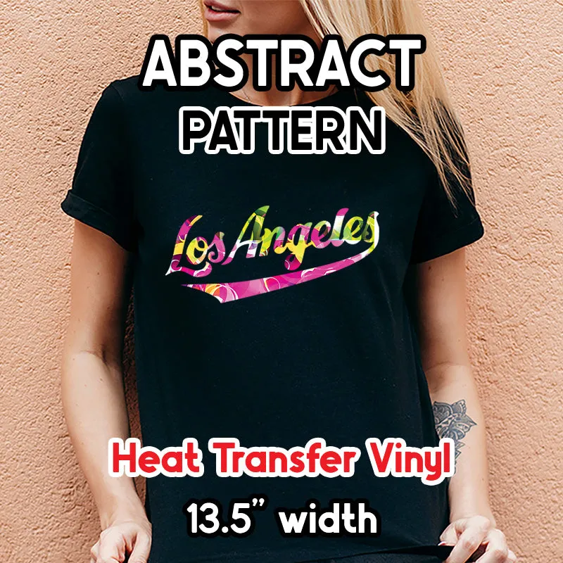 Abstract Patterned HTV (13.5" x 12")
