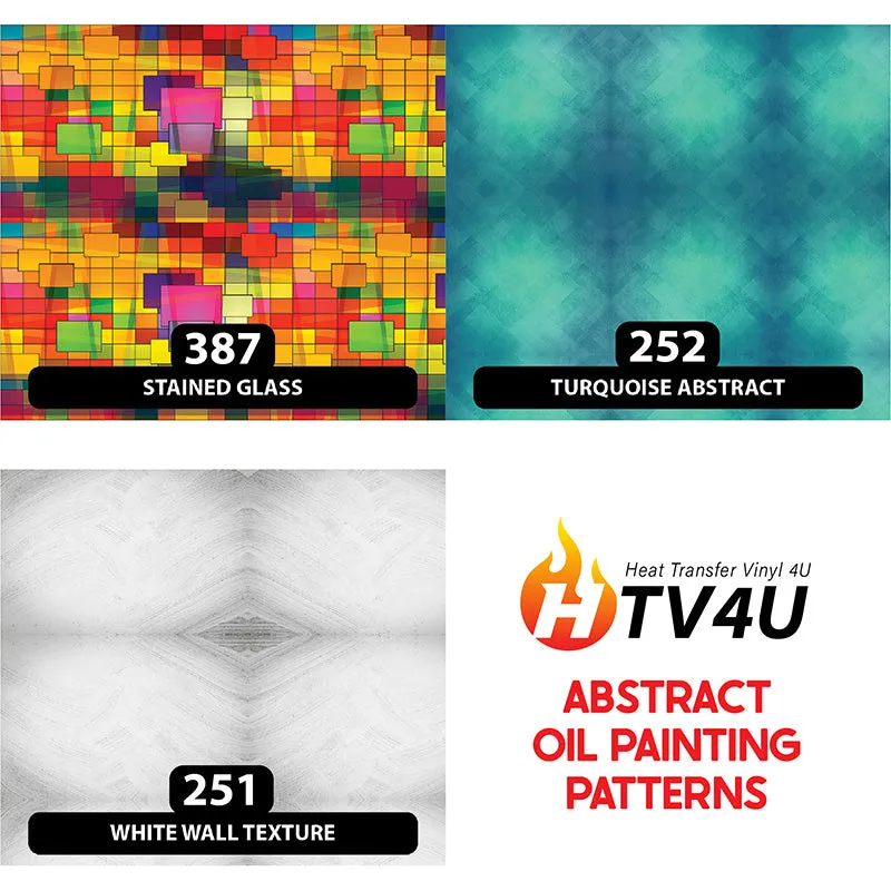 Abstract Patterned HTV (13.5" x 12")