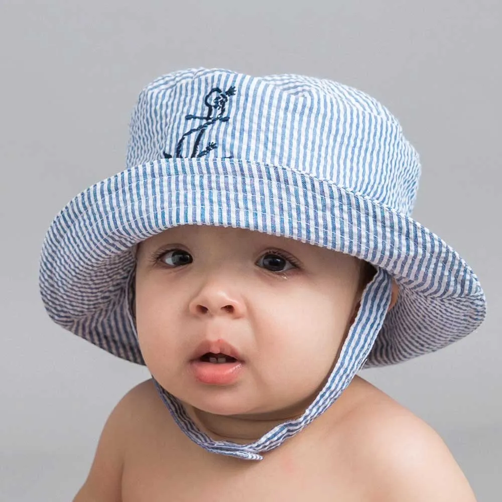 Anchor UPF 25  Seersucker Bucket Hat