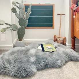 Auskin Sheepskin Rug -  Platinum