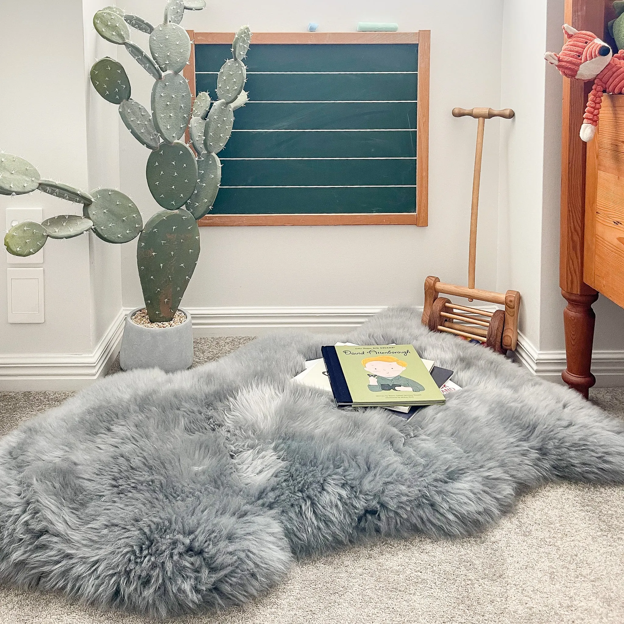 Auskin Sheepskin Rug -  Platinum