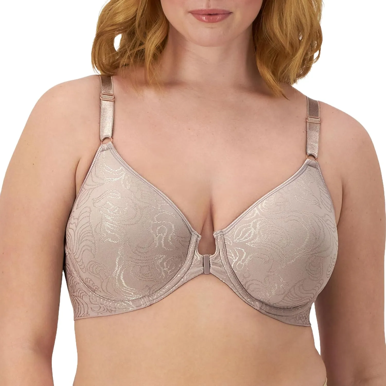 Bali Women's Underwire Shaping Bra, Comfort Revolution T-shirt Bra, Front-close Bra