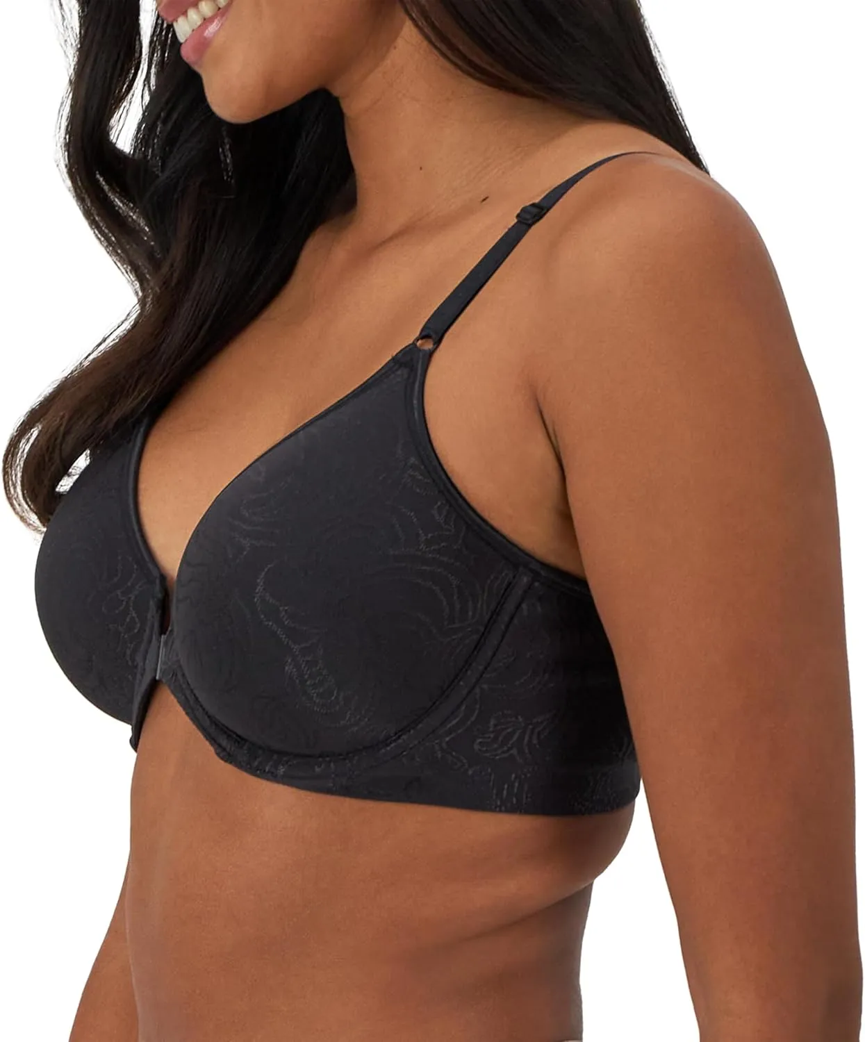 Bali Women's Underwire Shaping Bra, Comfort Revolution T-shirt Bra, Front-close Bra