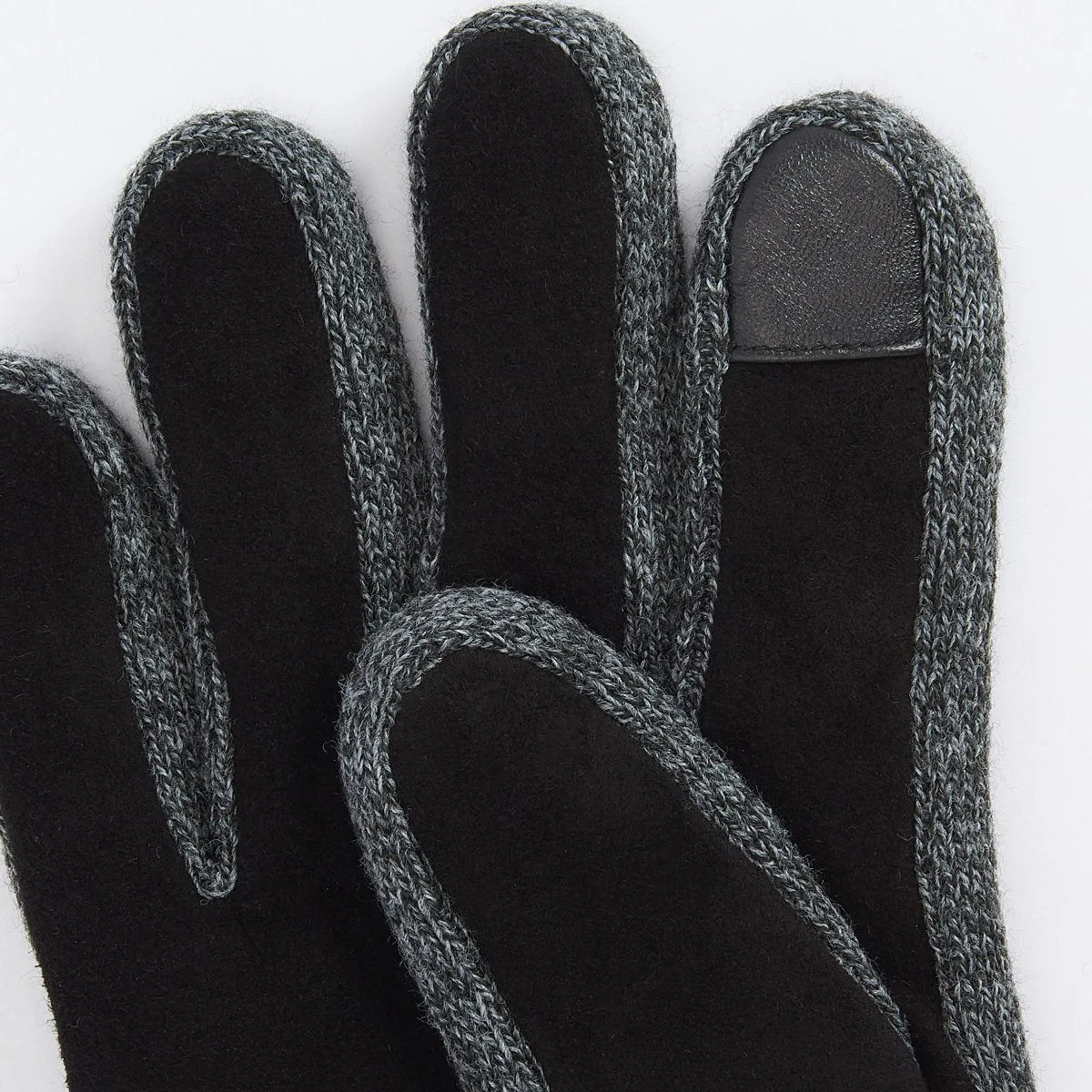 Barbour Men's Magnus Gloves in Black/Grey