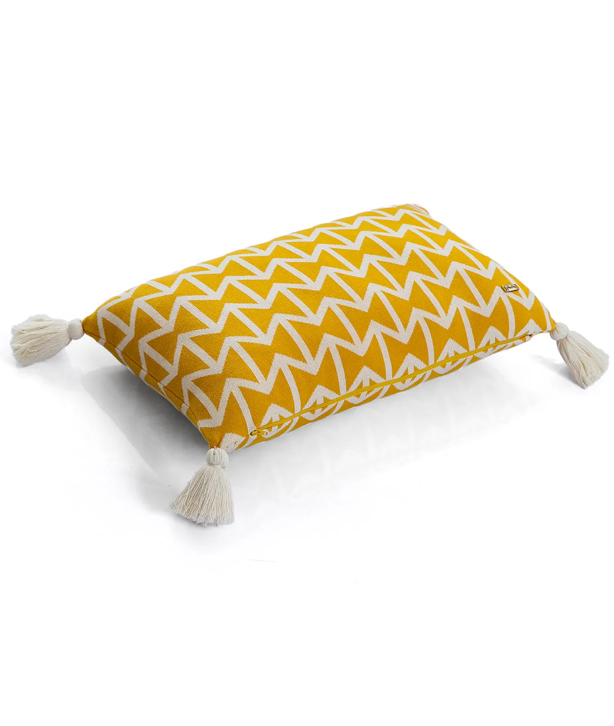 Beatrice Cotton Knitted Decorative Twenty Olive & Natural Color 12 x 20 Inches Pillow Covers