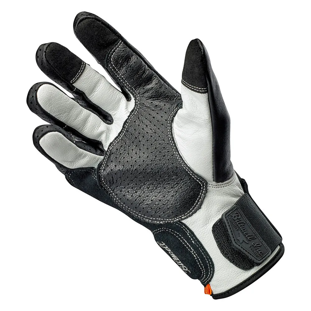 BILTWELL BORREGO LEATHER GLOVE [BLACK/CEMENT]