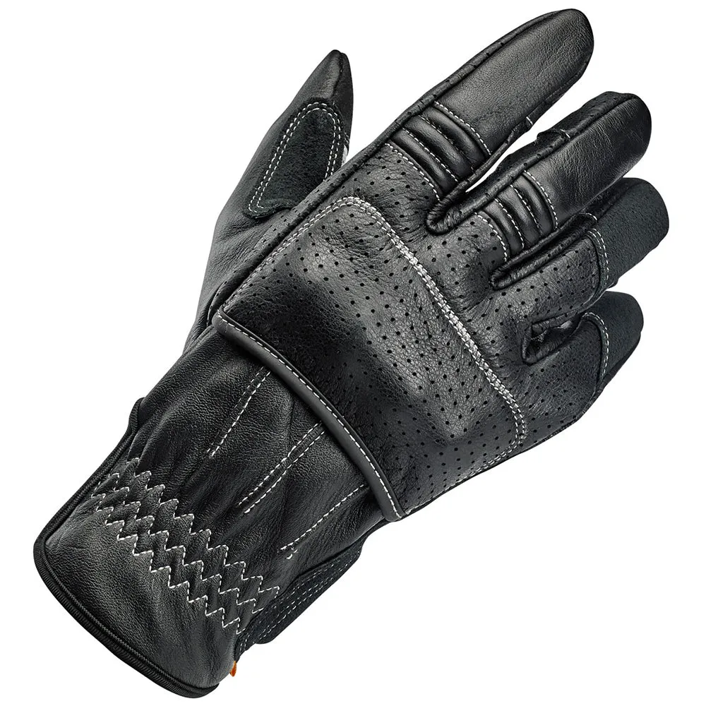BILTWELL BORREGO LEATHER GLOVE [BLACK/CEMENT]
