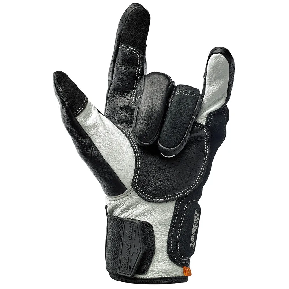 BILTWELL BORREGO LEATHER GLOVE [BLACK/CEMENT]