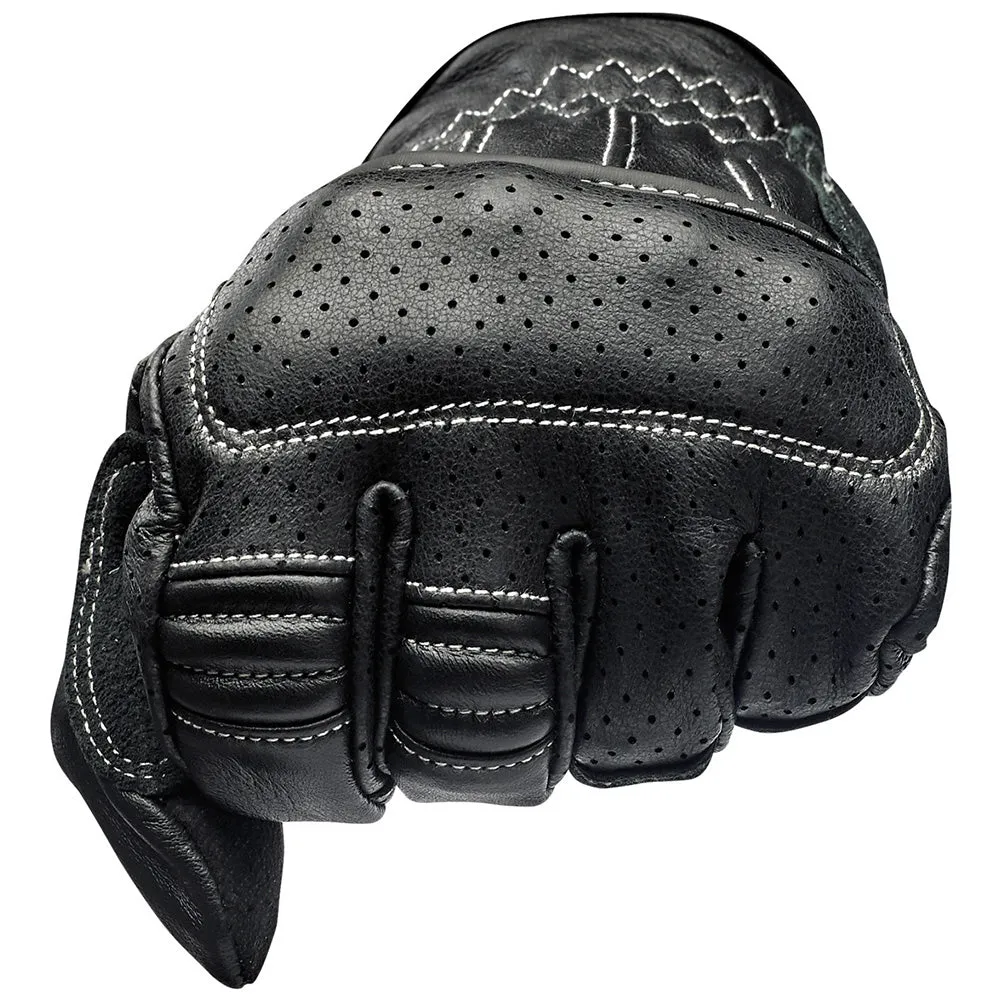 BILTWELL BORREGO LEATHER GLOVE [BLACK/CEMENT]