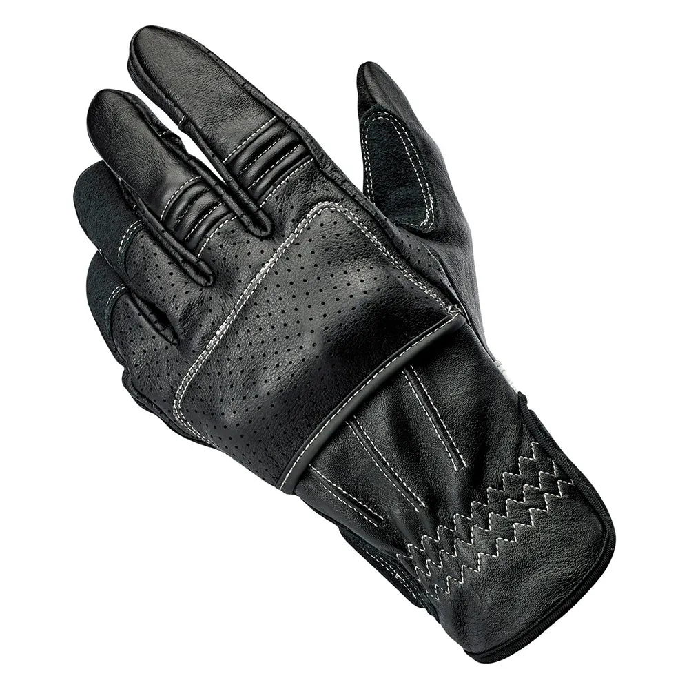 BILTWELL BORREGO LEATHER GLOVE [BLACK/CEMENT]