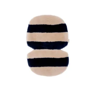 BINIBAMBA Merino Sheepskin Snuggler - Blue Rose Stripe