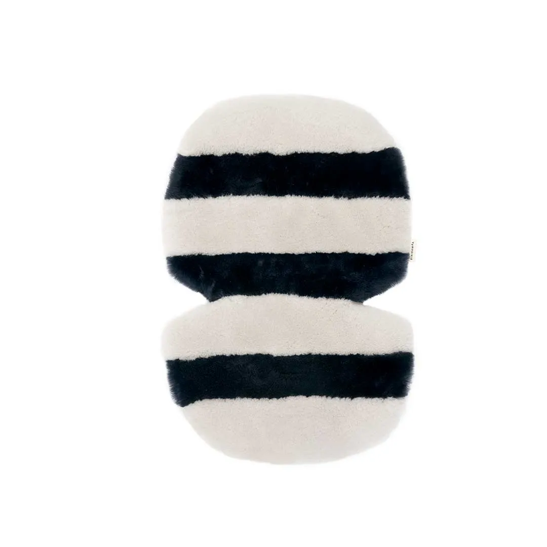 BINIBAMBA Merino Sheepskin Snuggler - Half Moon Stripe