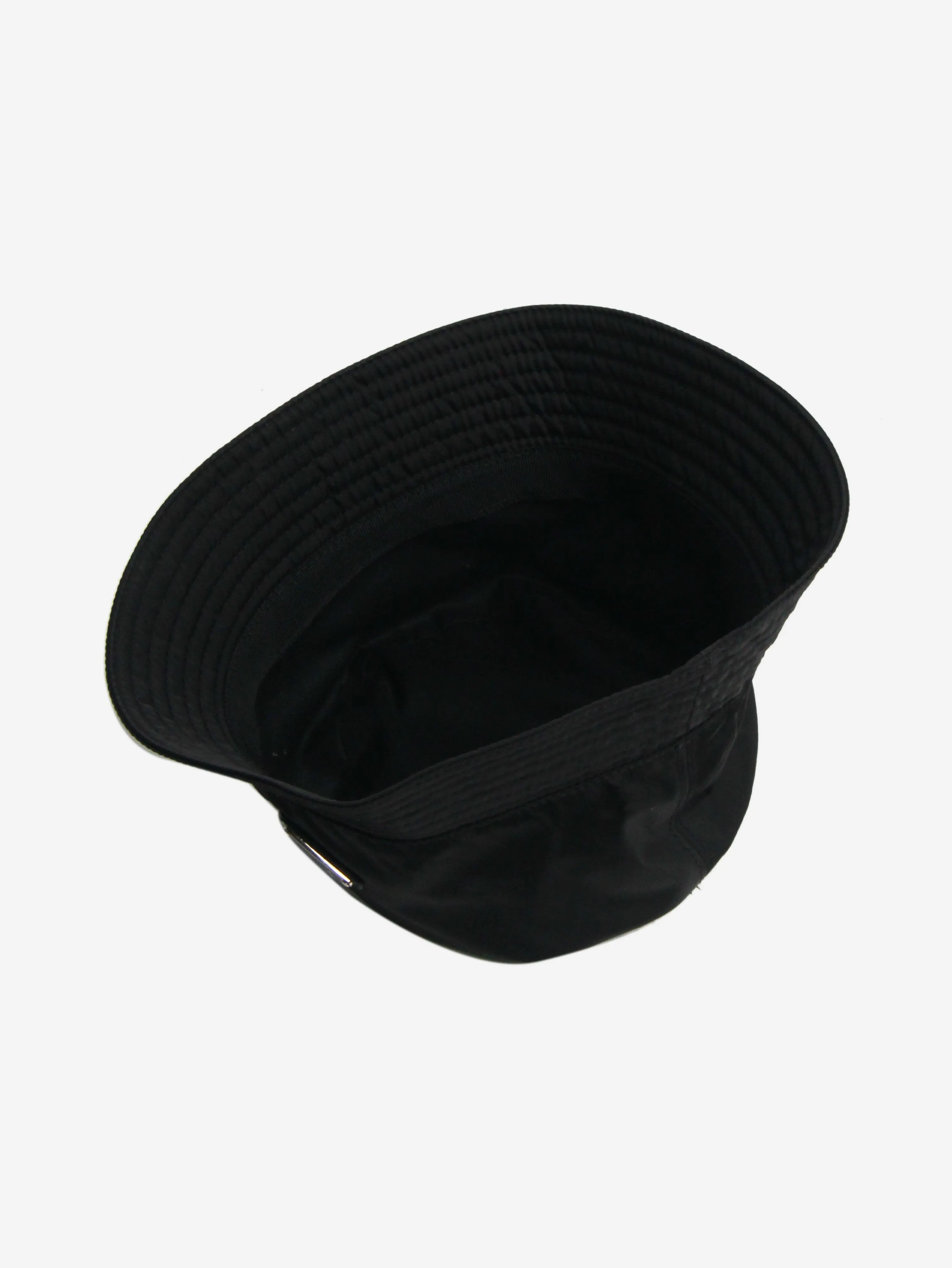 Black re-nylon bucket hat - size L