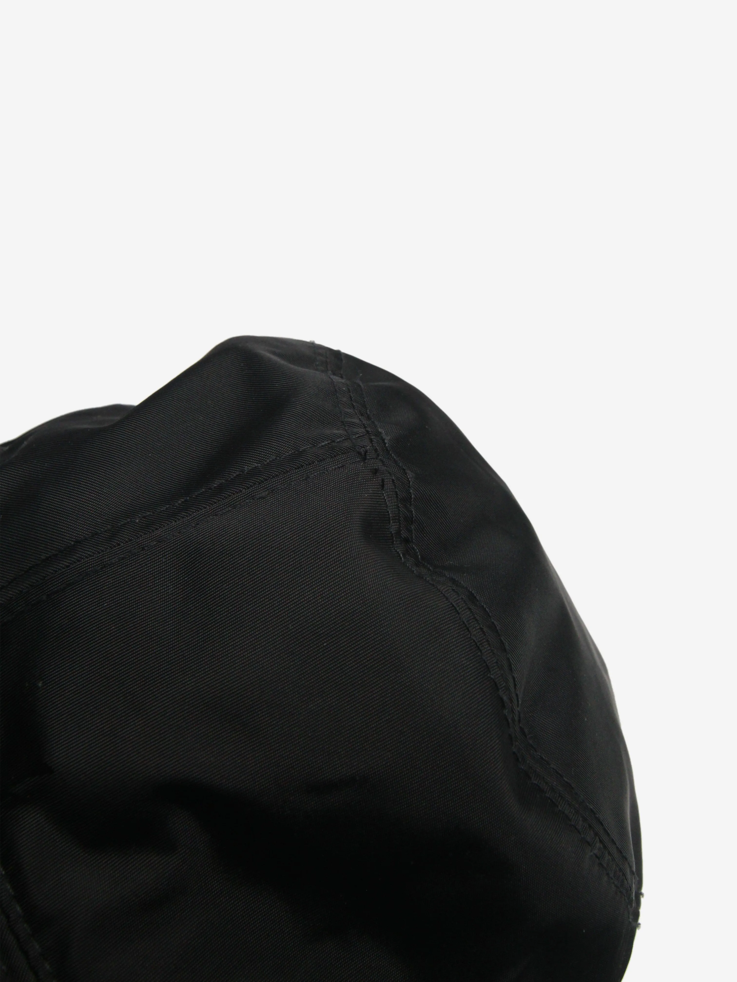 Black re-nylon bucket hat - size L