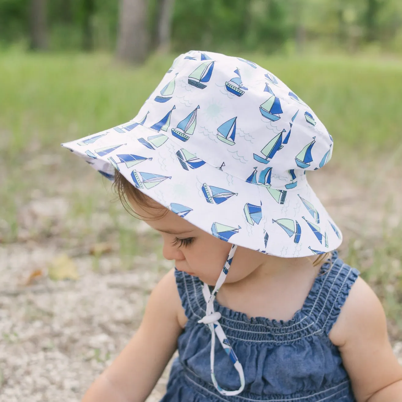 Boating Bucket Hat UPF 50  with Adjustable Breakaway Strap