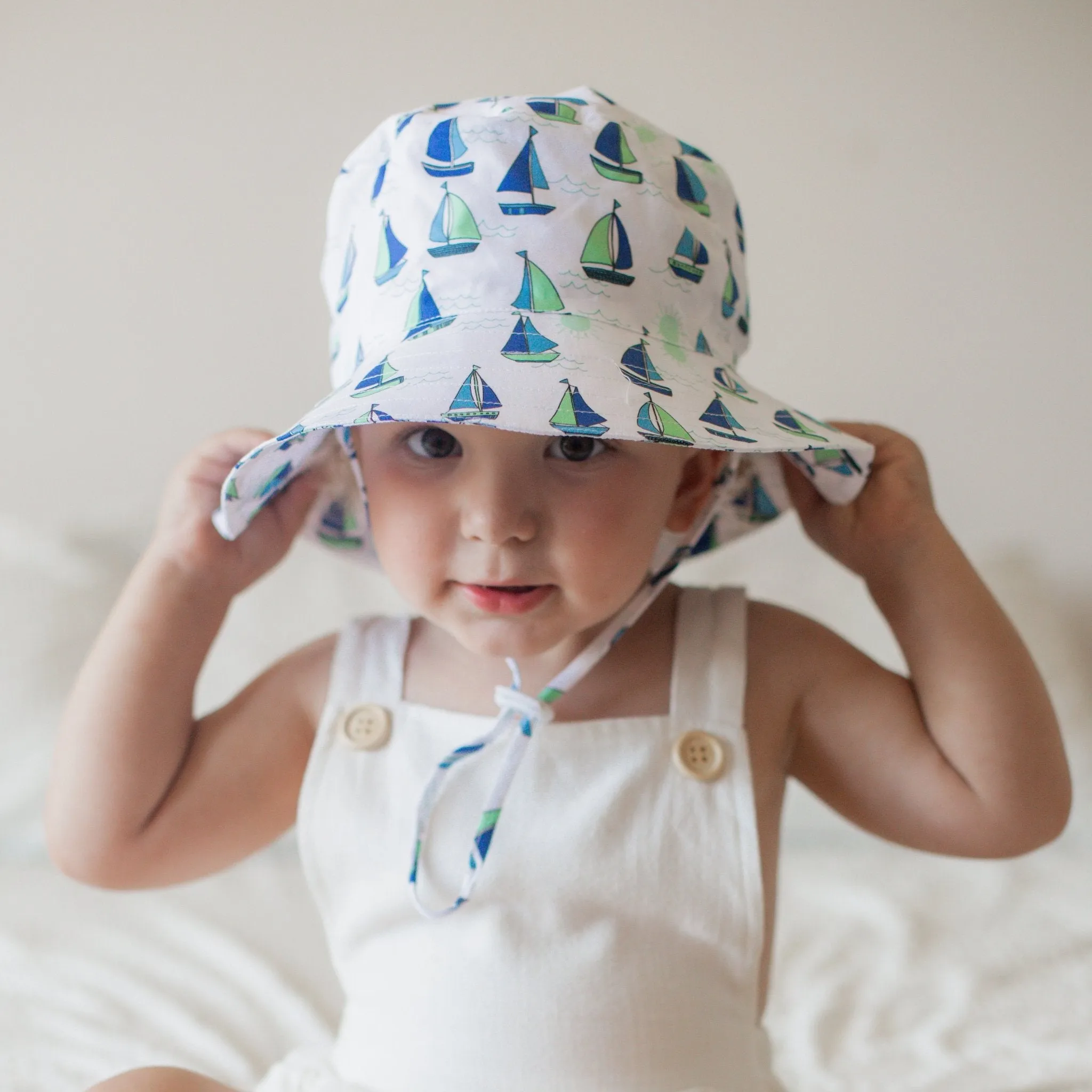 Boating Bucket Hat UPF 50  with Adjustable Breakaway Strap