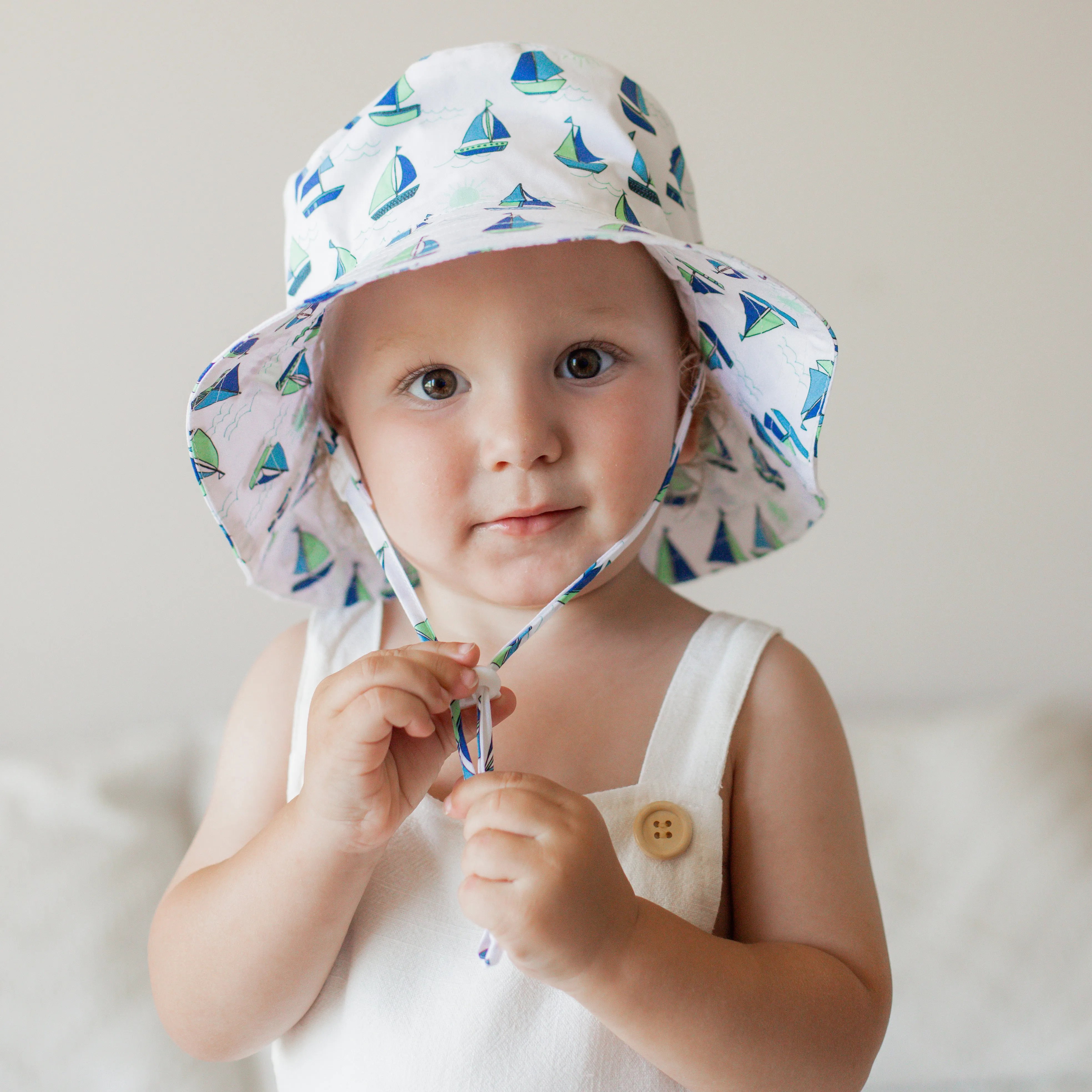 Boating Bucket Hat UPF 50  with Adjustable Breakaway Strap