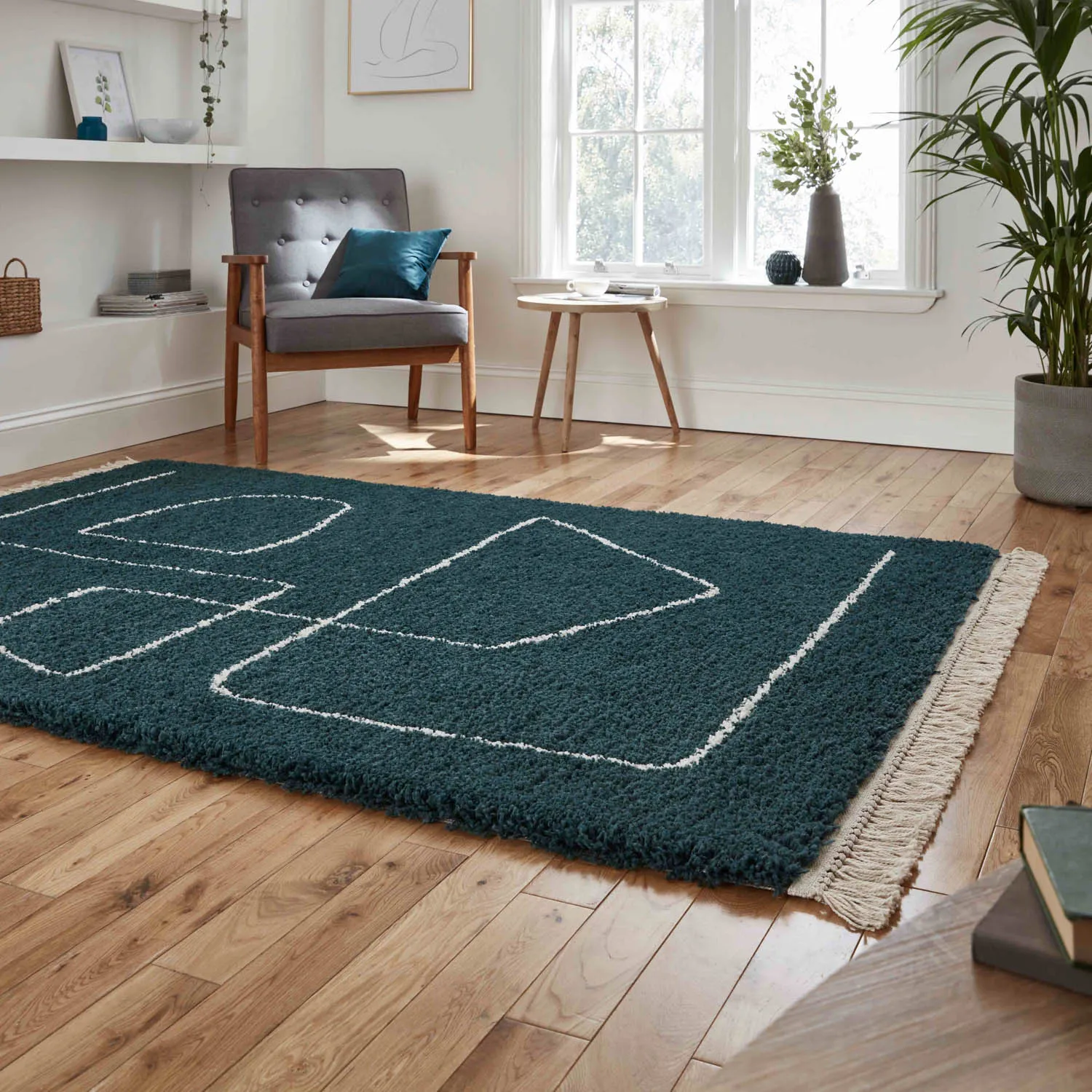 Boho A474 Dark Green Rug