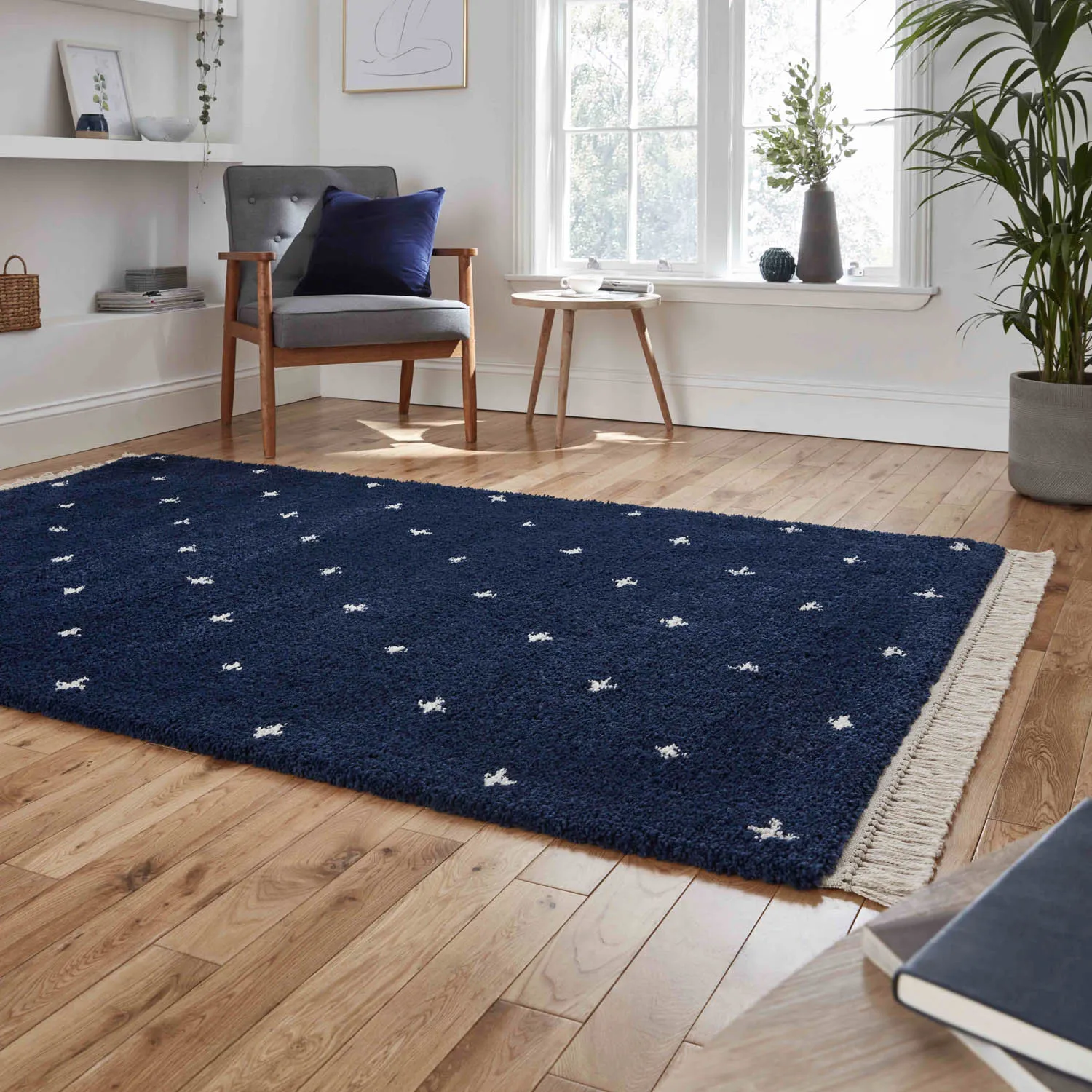 Boho A475 Navy Blue Rug