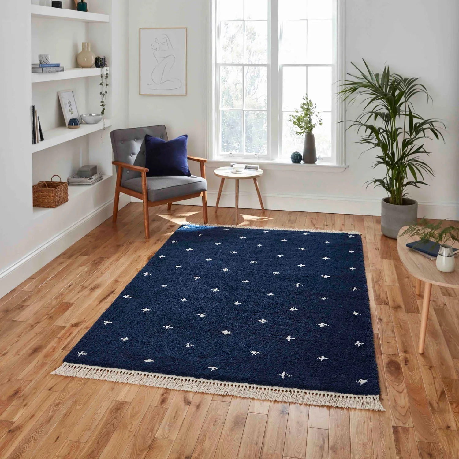 Boho A475 Navy Blue Rug