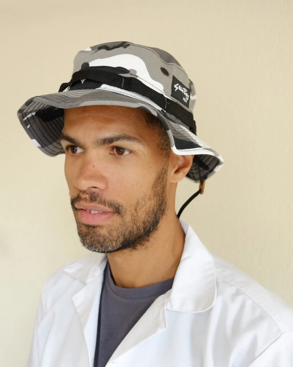 Boonie Hat, Grey Woodland Camo