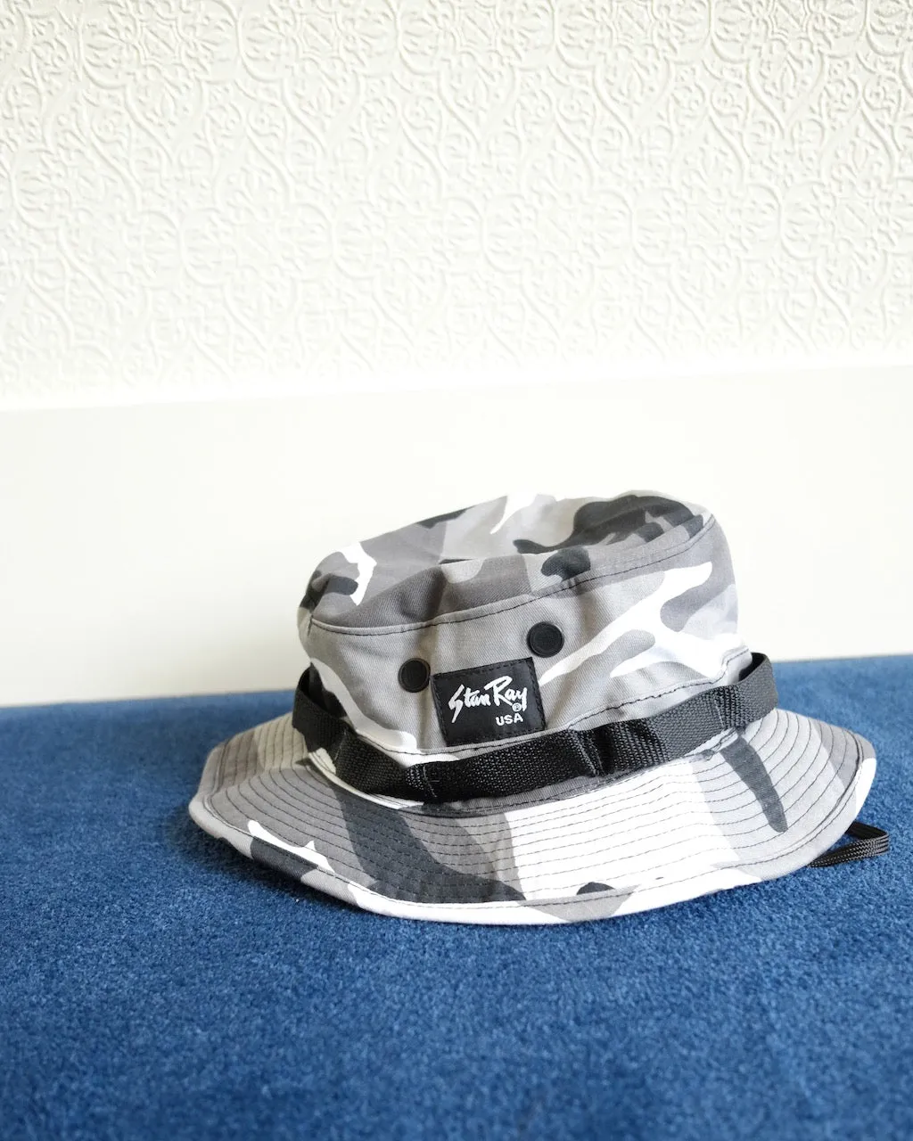 Boonie Hat, Grey Woodland Camo