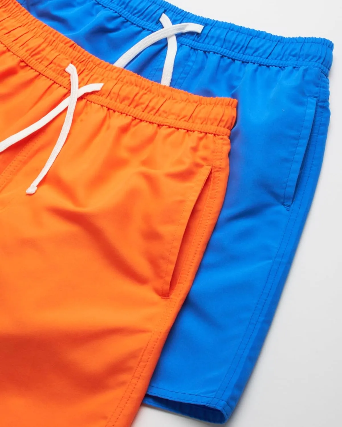 Boys Swim Trunks - 2 Pack Basic Quick Dry Boys Board Shorts Bathing Suit Kids Swimwear with Pockets (Sizes: 8-18)
