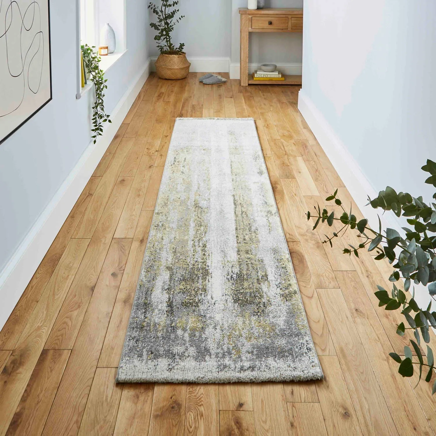 Brooklyn 8595 Ivory/Yellow Runner (60cm x 230cm)