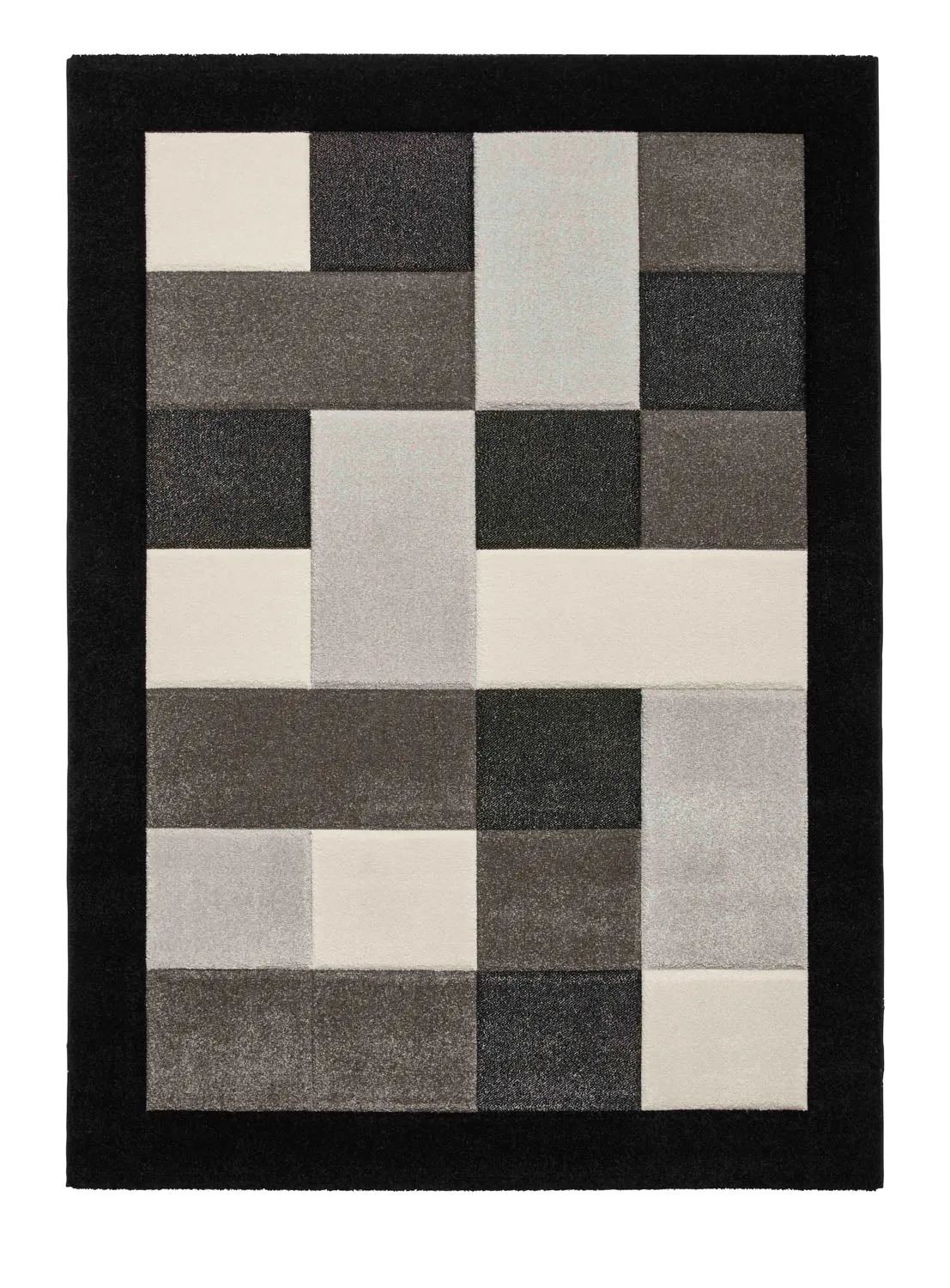 Brooklyn BRK04 Black/Grey Rug