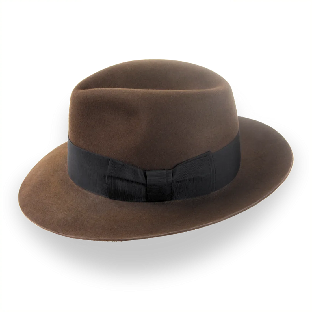 Brown 1940s Fedora Hat - Custom Crafted | The Silkstone