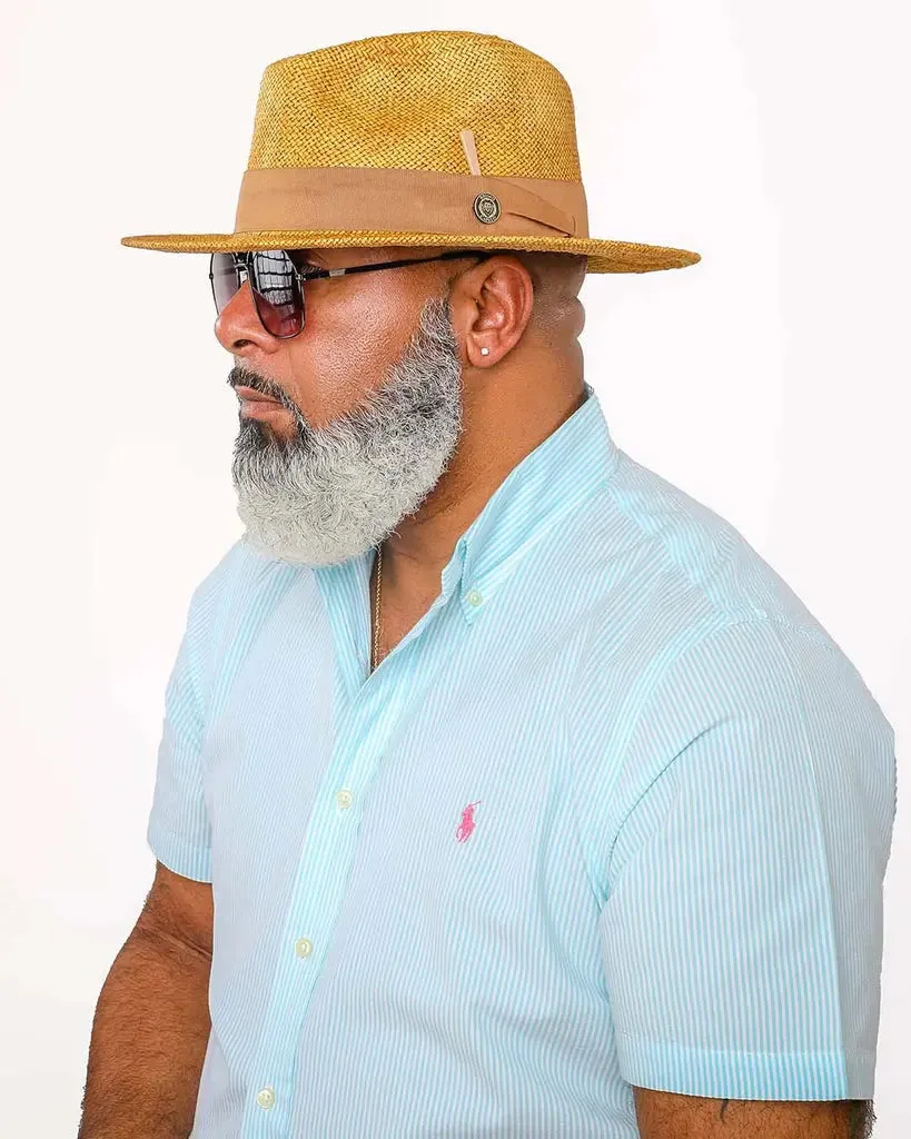 Bruno Capelo Escobar Shantung Straw Fedora