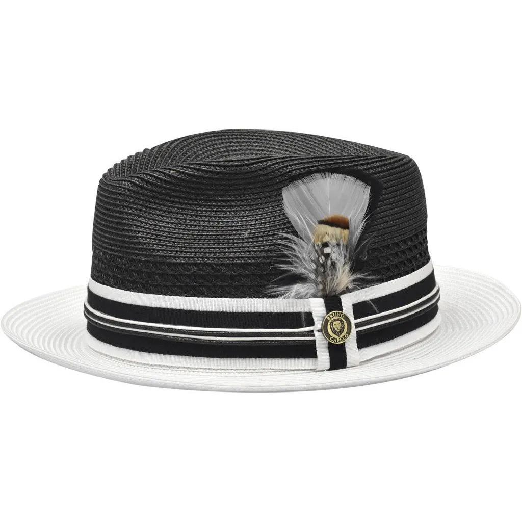 Bruno Capelo Giancarlo Two-tone Straw Fedora