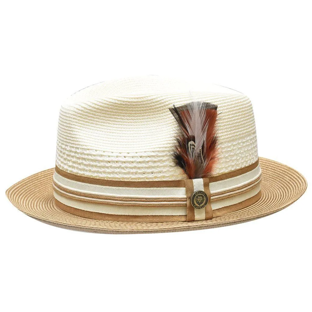 Bruno Capelo Giancarlo Two-tone Straw Fedora