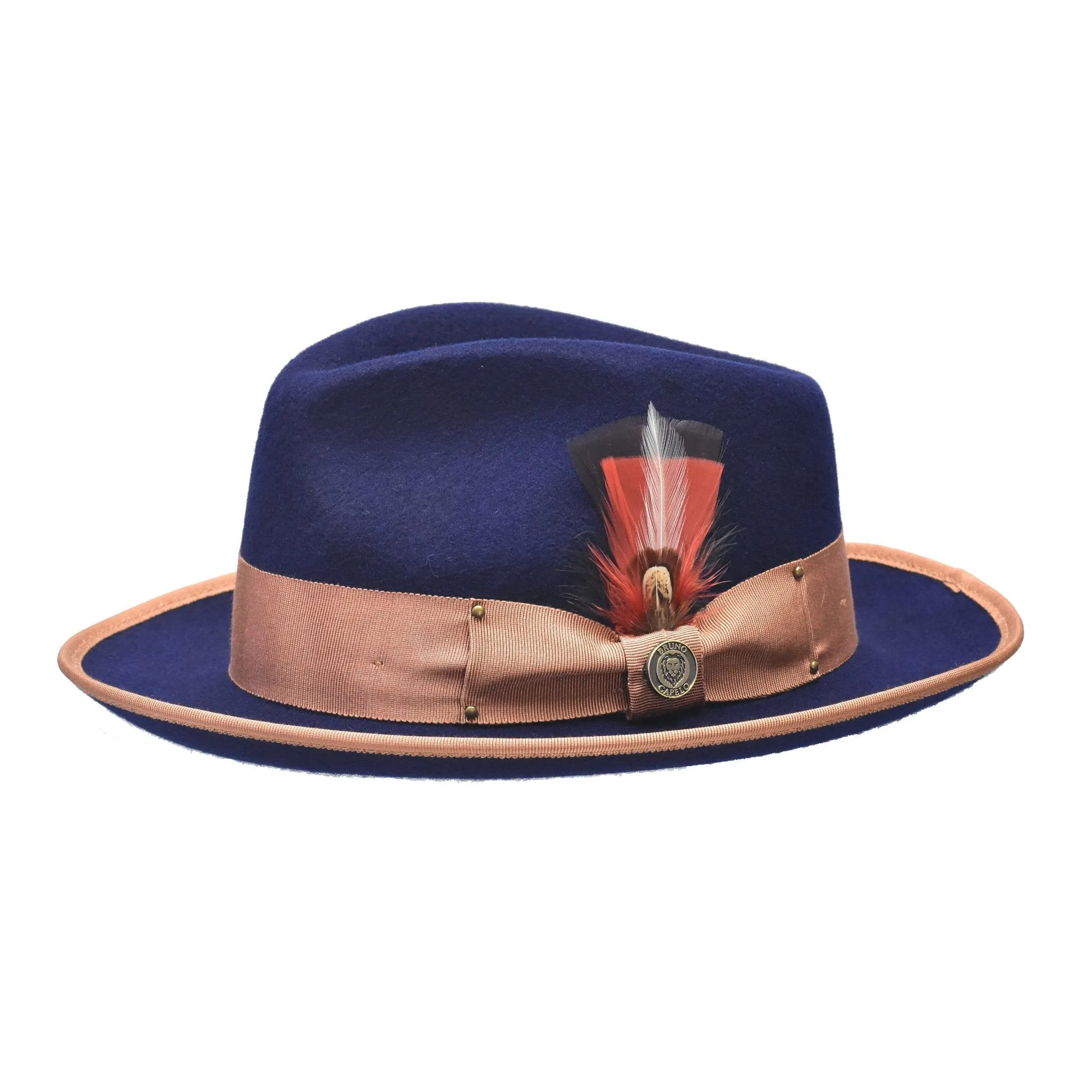 Bruno Capelo Lorenzo Pinch Front Wool Fedora