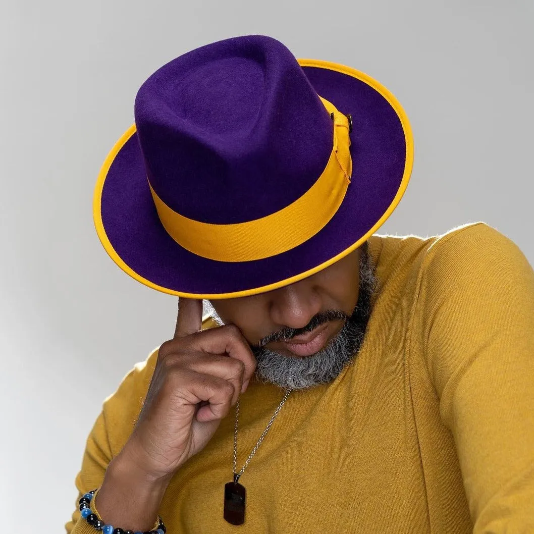 Bruno Capelo Lorenzo Pinch Front Wool Fedora