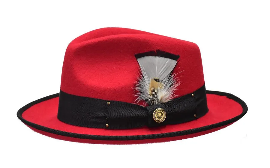 Bruno Capelo Lorenzo Pinch Front Wool Fedora