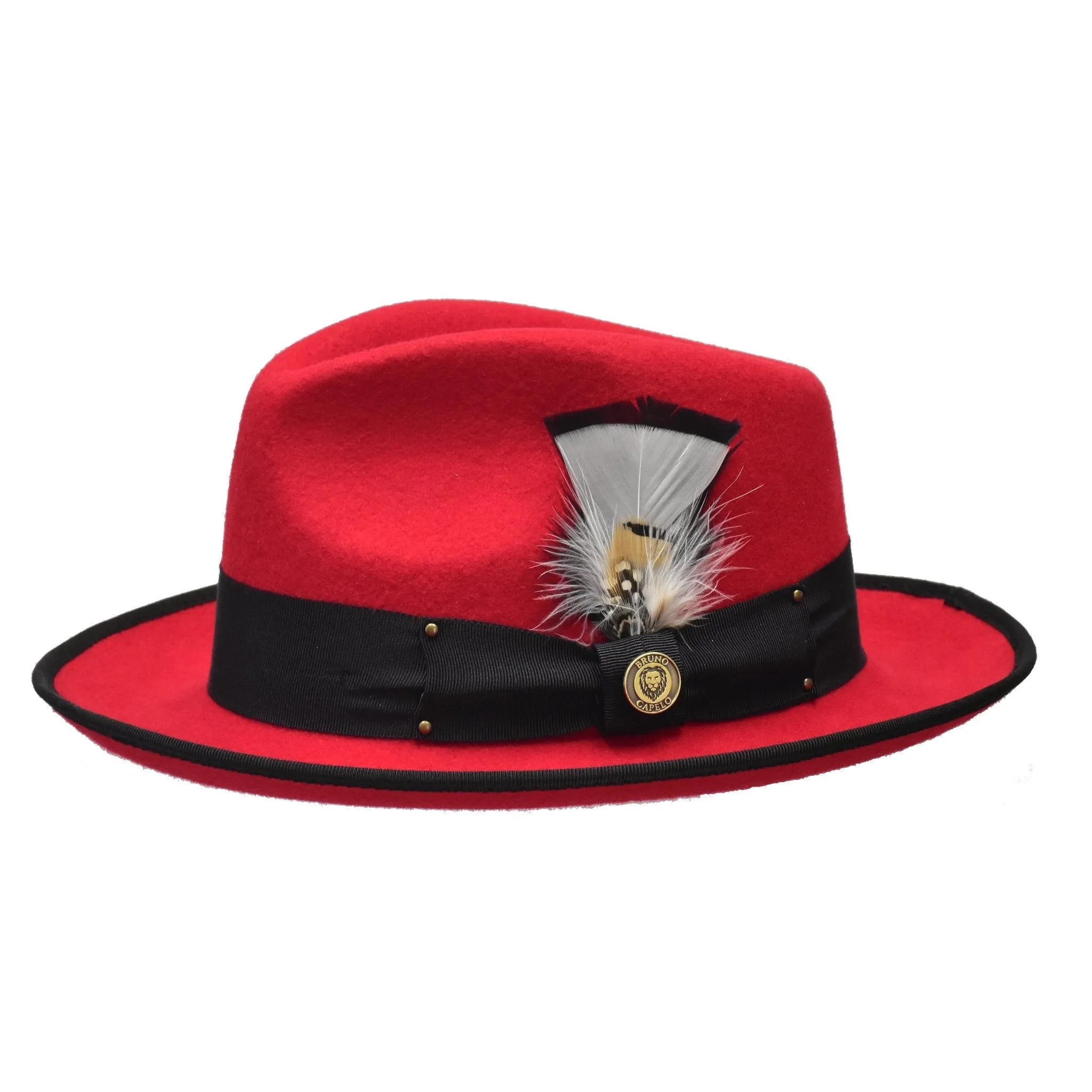 Bruno Capelo Lorenzo Pinch Front Wool Fedora