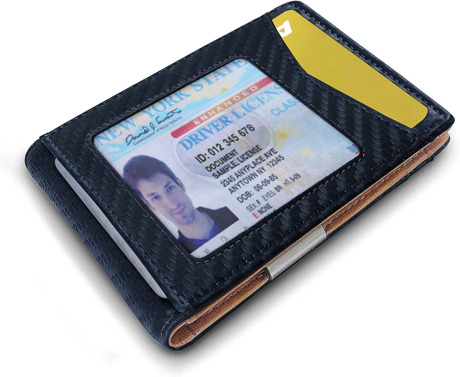 BULLIANT Slim Wallet Men, Leather Wallet Front Pocket Card Holders for Gift Men 3"X4.3"