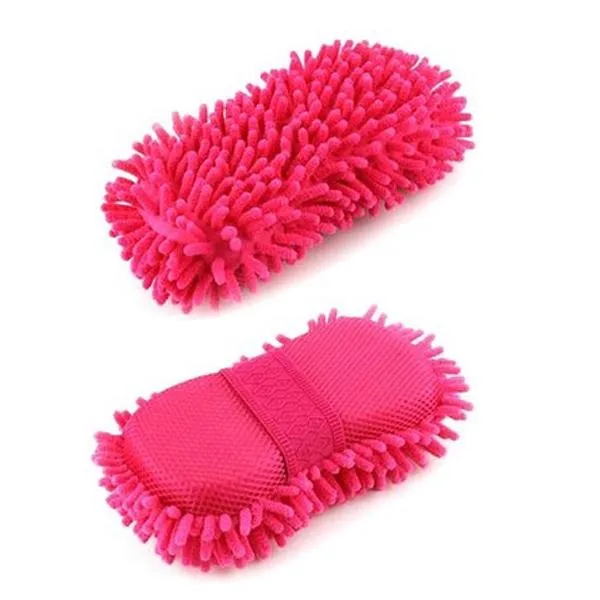 Car Hand Soft Towel Microfiber Chenille Washing Gloves Coral Fleece Gloves Auto