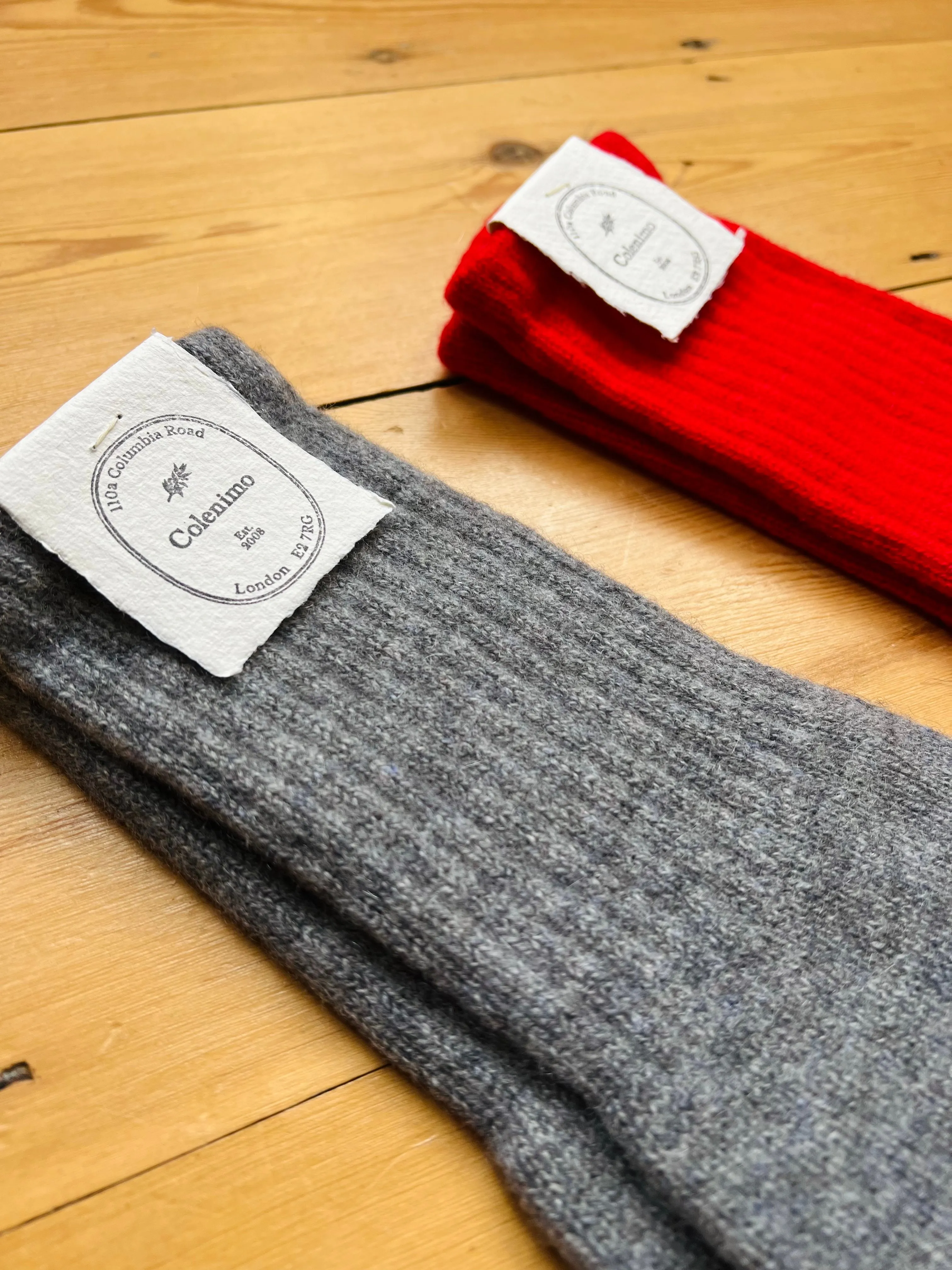 Cashmere Long cuff glove / Red