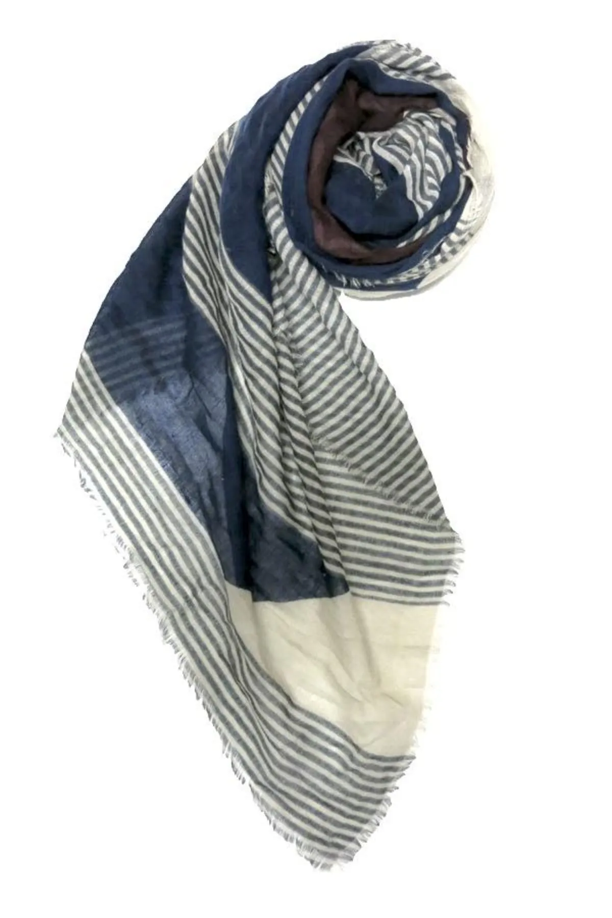 Castaway Stripe Printed Scarf