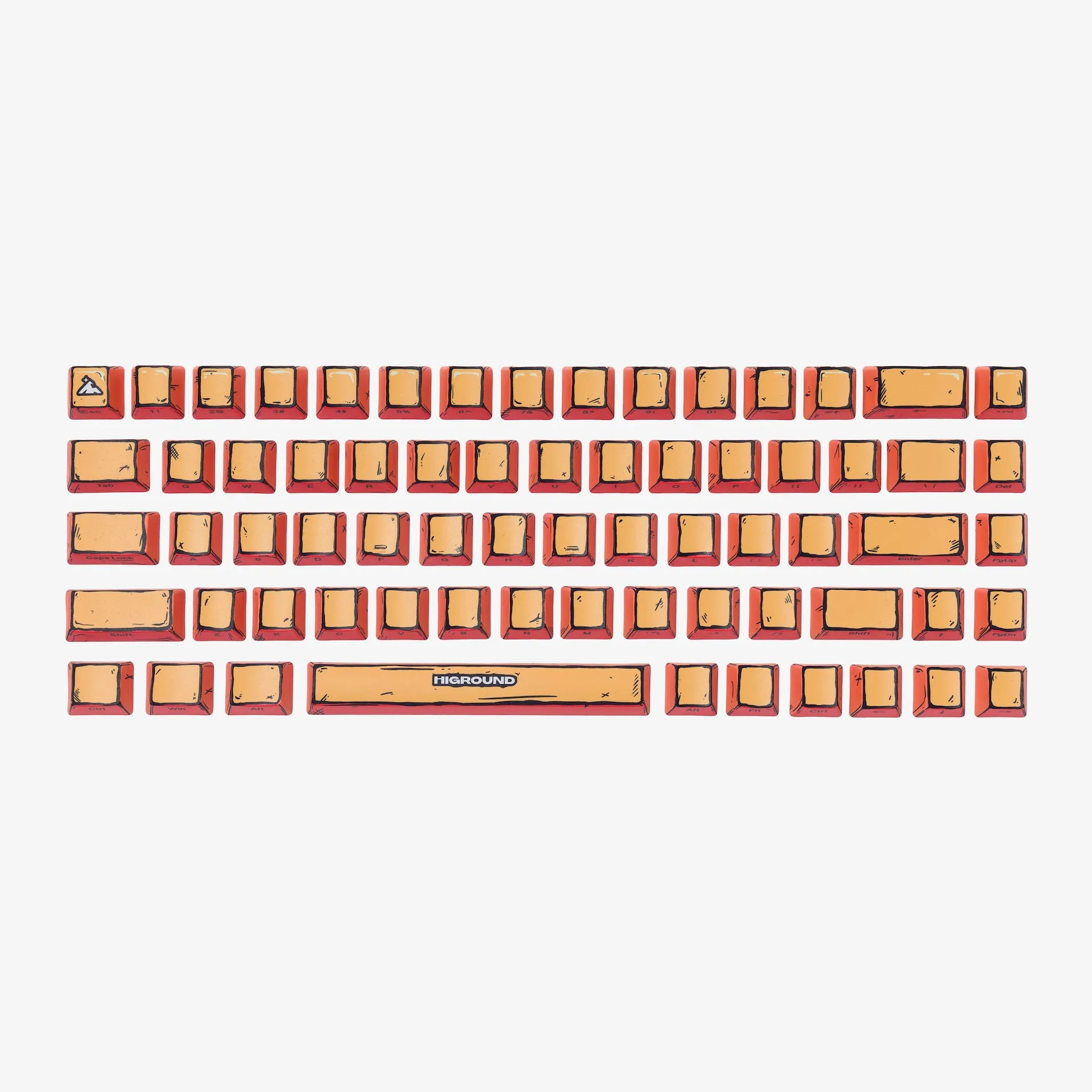 CELSHADE 68 Keycaps Set - ORANGE