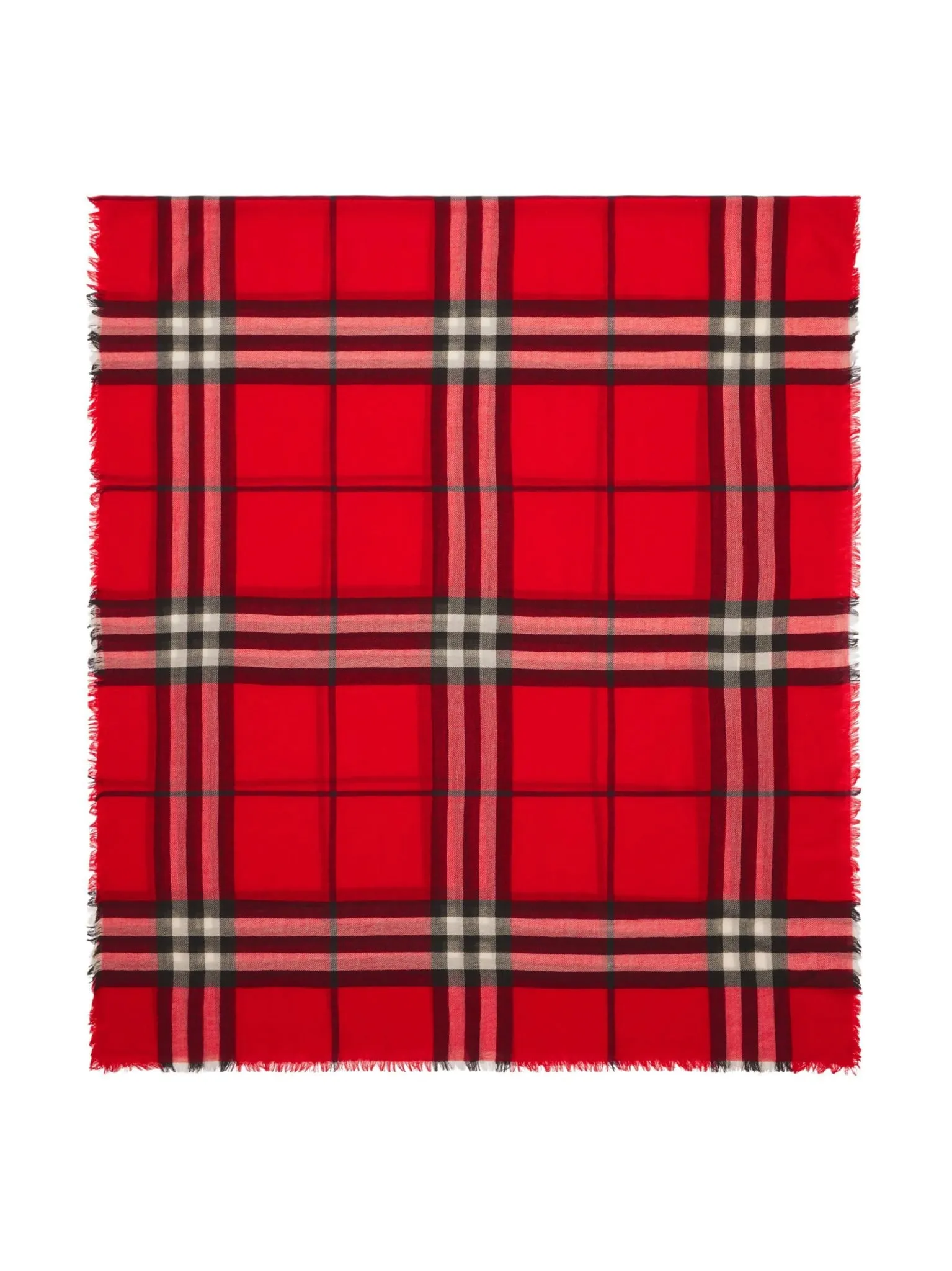 check wool scarf