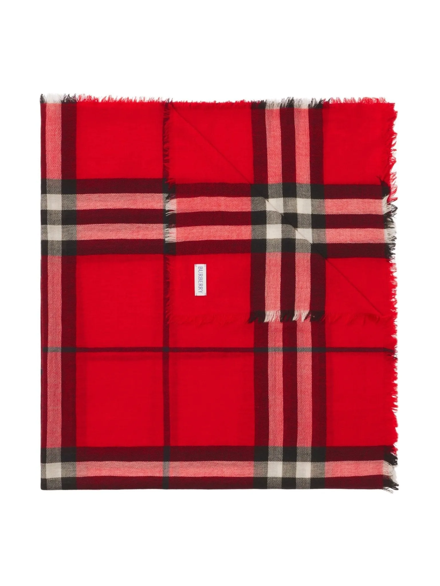 check wool scarf